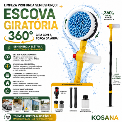 Escova Giratória 360° de Alta Pressão