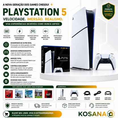 PlayStation 5 Digital Edition 825GB 1 Sony White Control