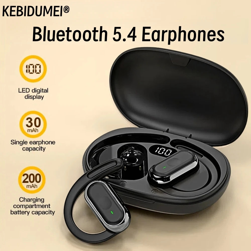 Fone de ouvido Bluetooth com controle touch inteligente