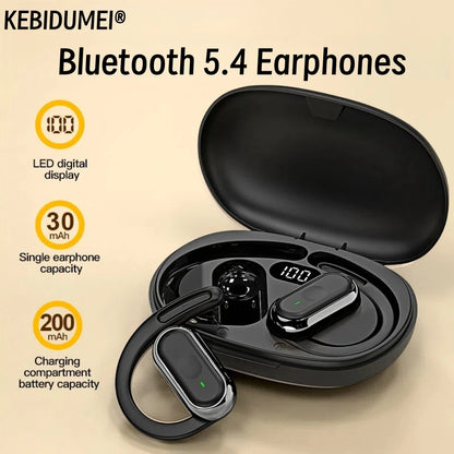 Fone de ouvido Bluetooth com controle touch inteligente