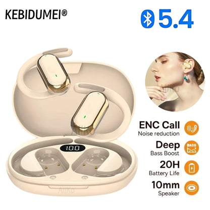 Fone de ouvido Bluetooth com controle touch inteligente