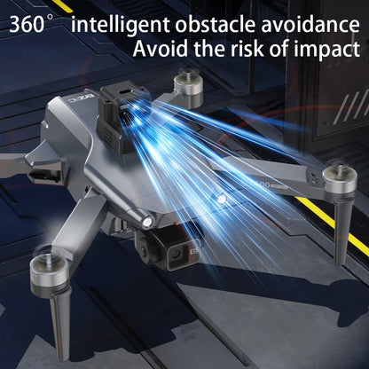New L600 Pro Max Professional Drone With 8K Camera 3-Axis Gimbal WIFI 360° Obstacle Avoidance Large Screen FPV Brushless RC Dron