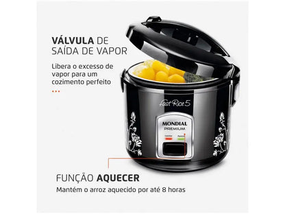 Panela elétrica de arroz Mondial Fast Rice 5 – 220V