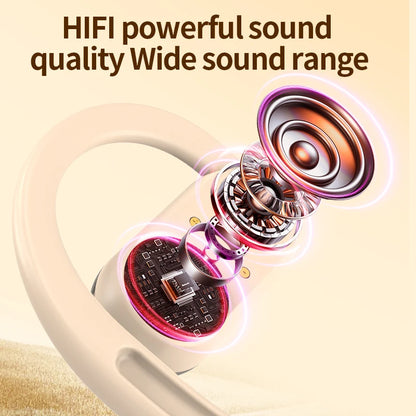 Fone de ouvido Bluetooth com controle touch inteligente