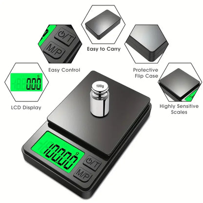 Mini Balança Digital de Bolso – Ultra Precisão (0.01g / 0.1g)