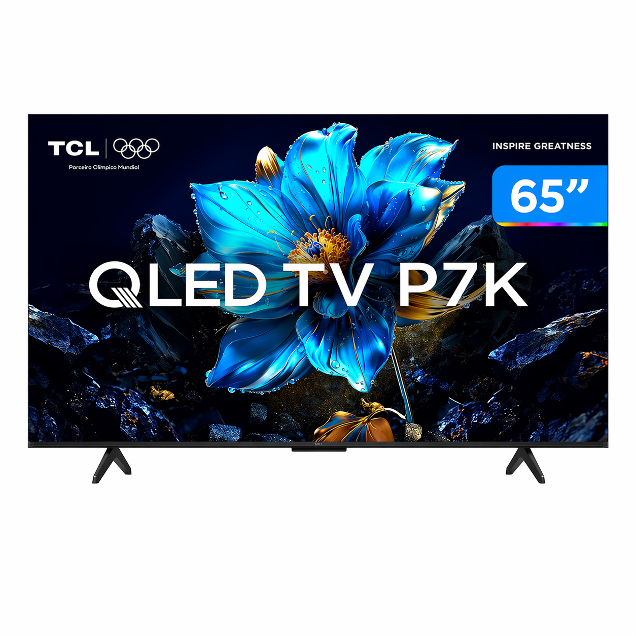 Smart TV 65 "TCL 4K UHD QLED 65P7K Google TV AiPQ Google Assistant 3 HDMI 1 USB